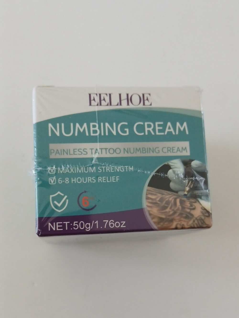Eelhoe Numbing Cream for Tattoos - Painless Tattoo Numbing Cream 1.76 Oz